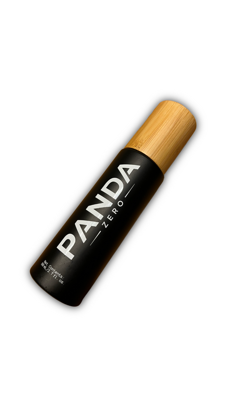 Panda Zero Aluminum Free Body Deodorant Spray with Glycolic Acid, Black, 80 ml